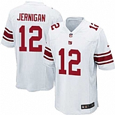 Nike Men & Women & Youth Giants #12 Jernigan White Team Color Game Jersey,baseball caps,new era cap wholesale,wholesale hats